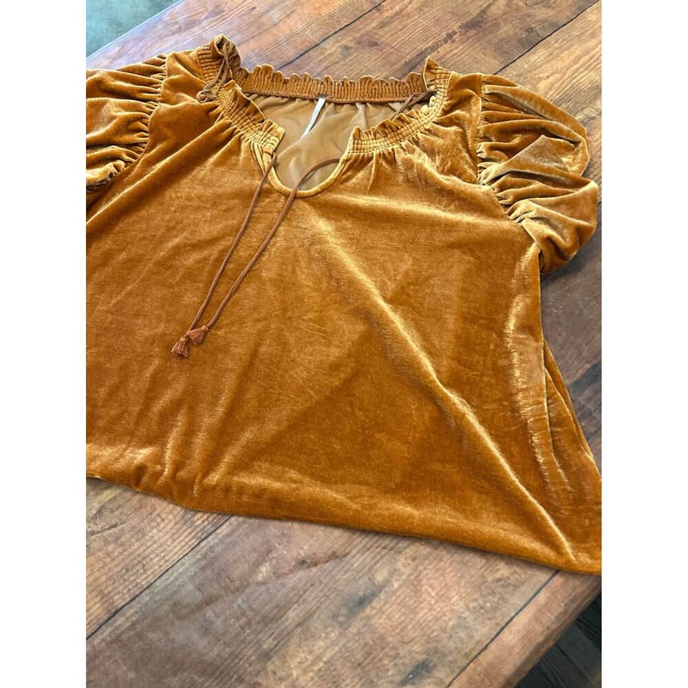 Sz L - Free People Velour Top